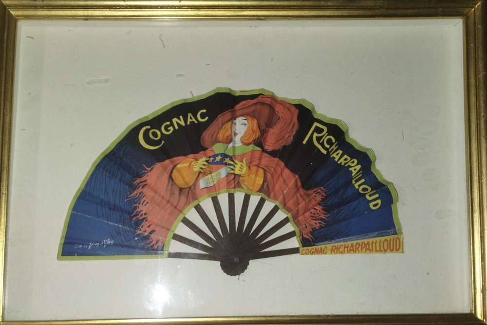 Antique Cognac Richarpailloud Antique Fan