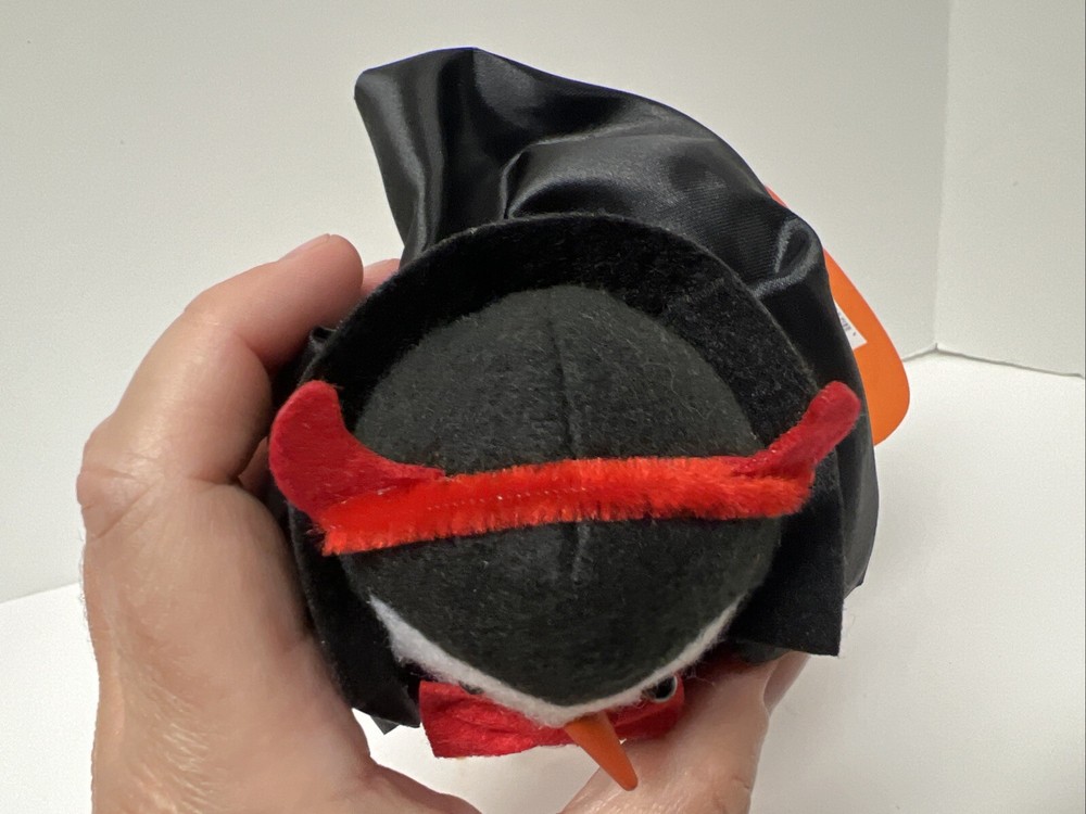 Bird Witch & Devil Vampire Birds With Tags - 2 Halloween Birds