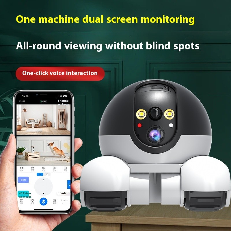 Wireless Smart 360-degree Robot Camera HD Dual Lens