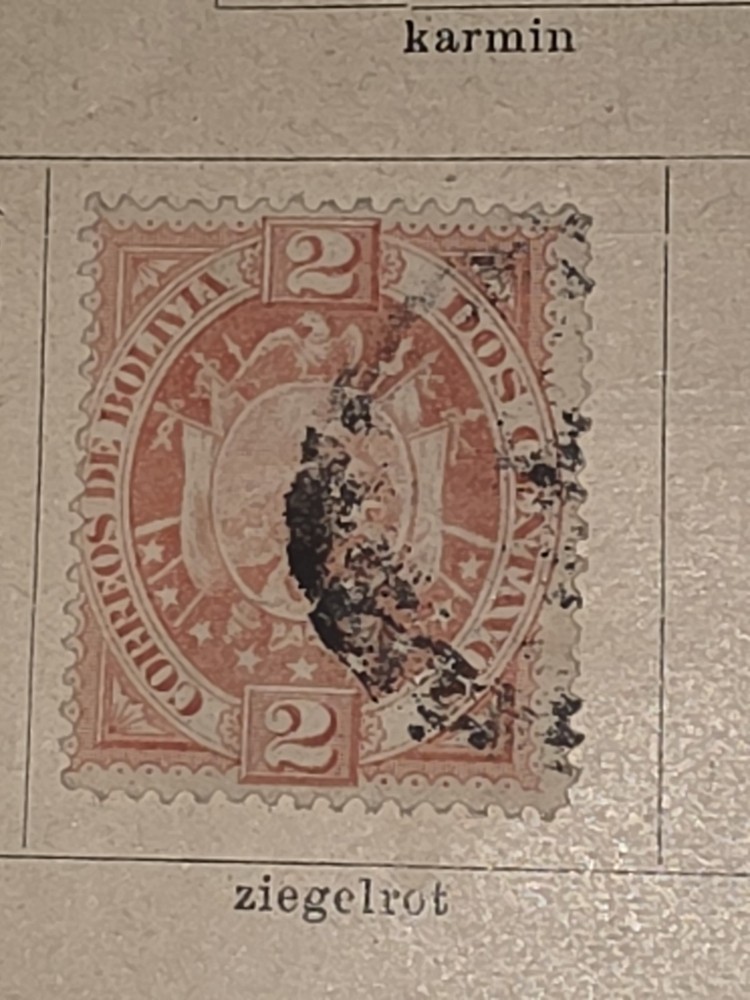 Vintage Foreign Bolivia 2c Stamp Used - #I749