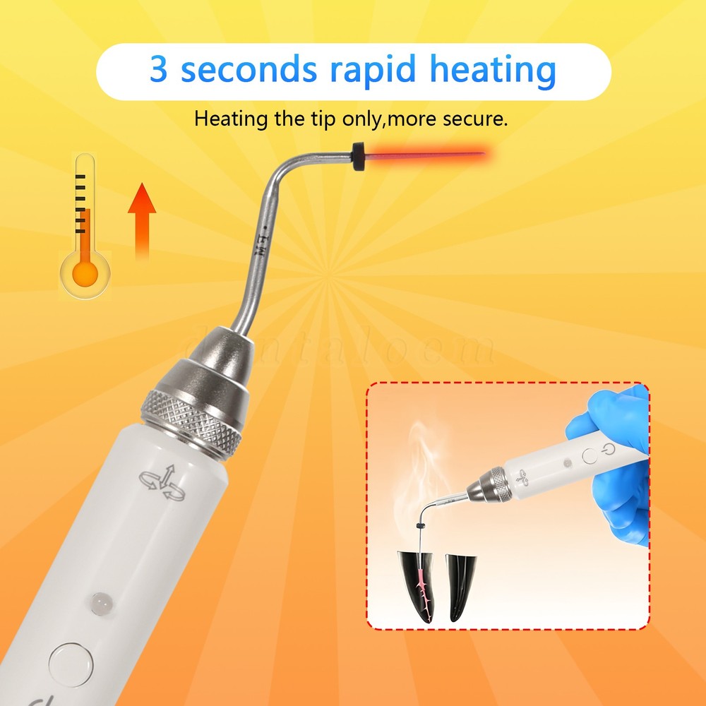 Dental Wireless Endo Obturation System Heated Pen +2 Needles