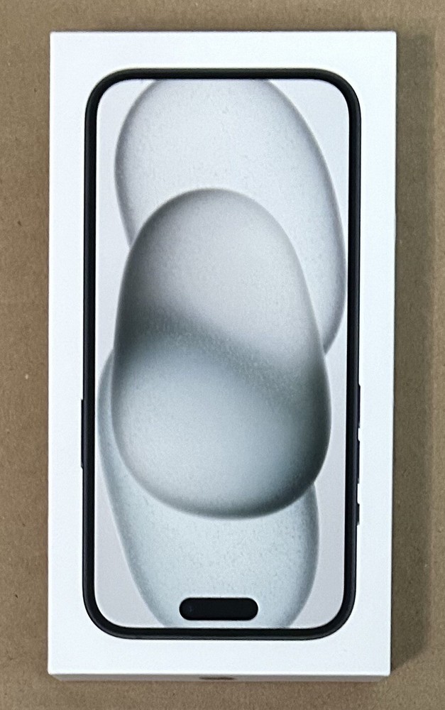 BOX ONLY Apple iPhone 15 Black 128GB No Phone Empty Box