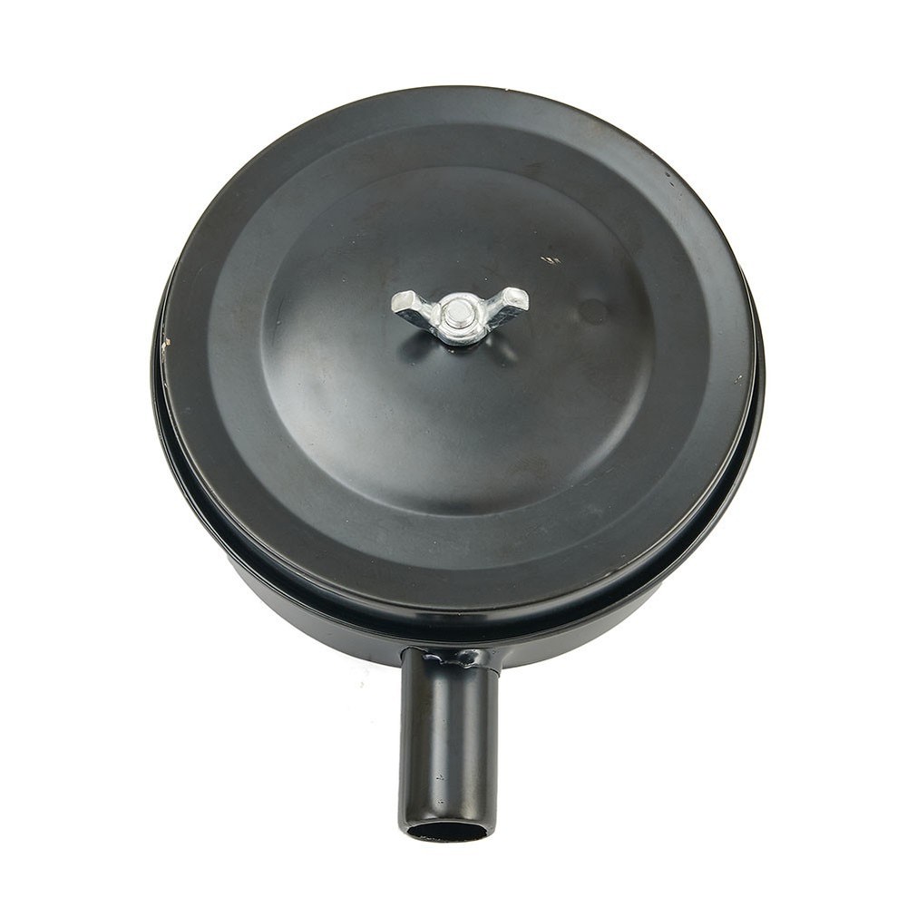 2 PCS Compressor Male Threaded 20mm Air Intake r Filter Metal Shell Black