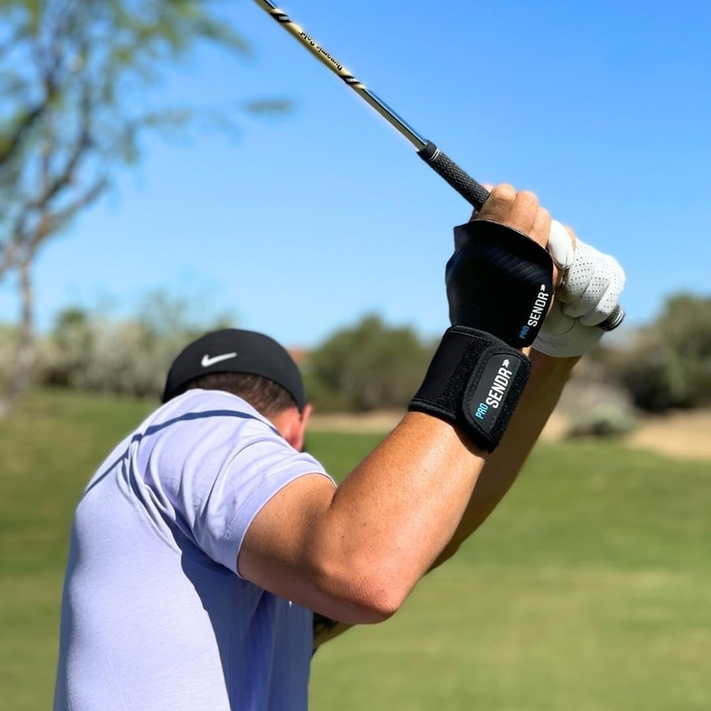 Right Hand,ProSENDR Golf TrainingAid CarbonFiber Wrist Cradle+Compression Sphere