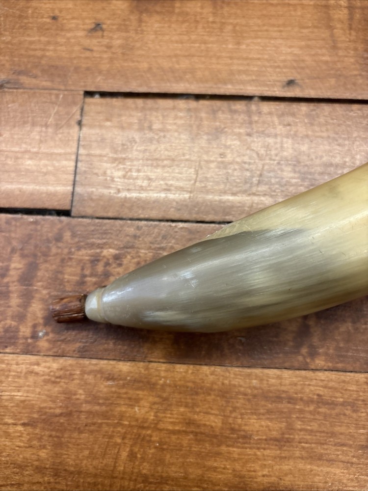 Antique Powder Horn Muzzleloader Powder Horn 12 Inches Long