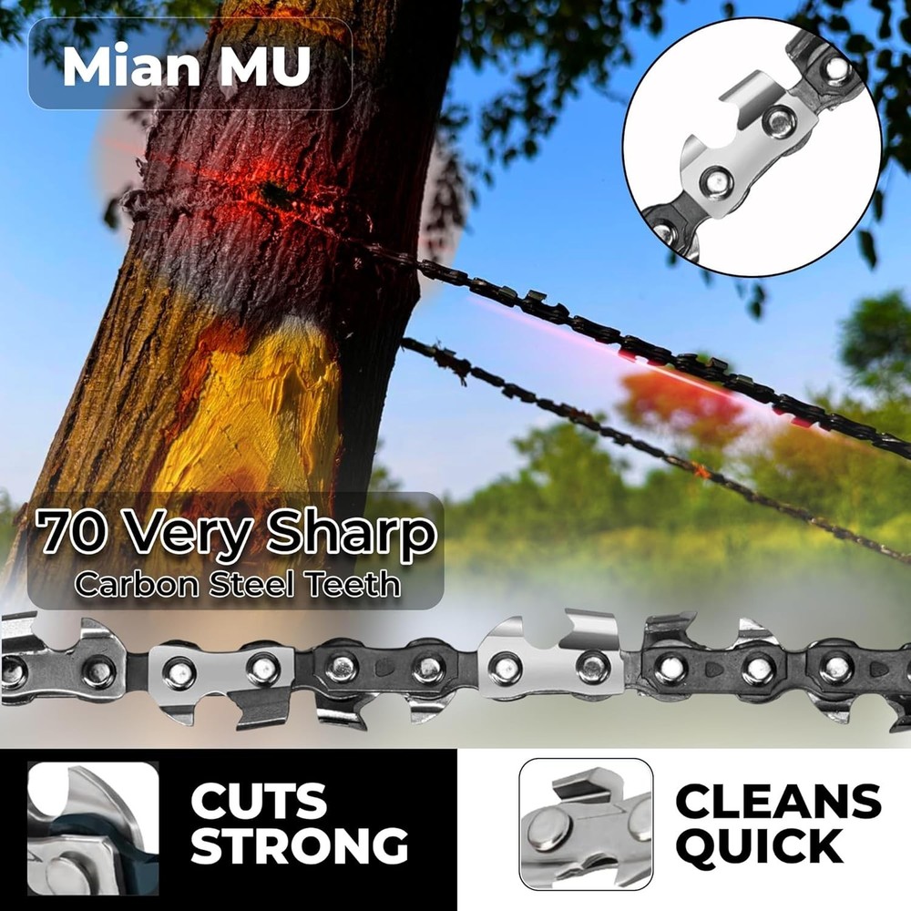 55 Inch High Limb Rope Saw – Dual Sided Pocket Chainsaw with 70 Sharp Teeth –...