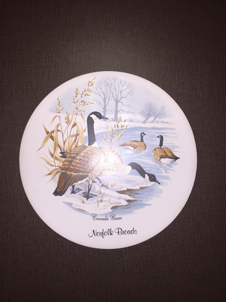H & R Johnson England  Canada Geese Norfolk Broads Tile