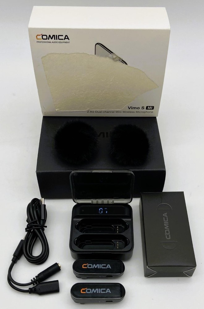 Comica Vimo S MI - 2.4G Dual-channel Mini Wireless Microphone for iPhone in Box