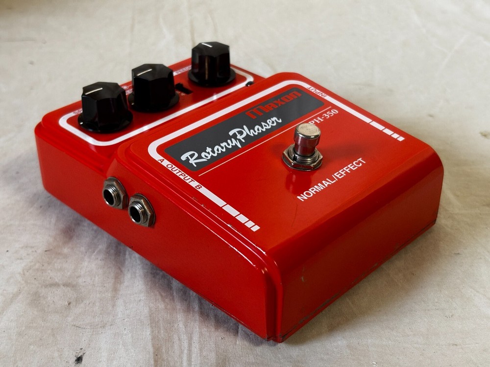 Maxon PH-350 Rotary Phaser Phaser Guitar Effect Pedal w/ power supply