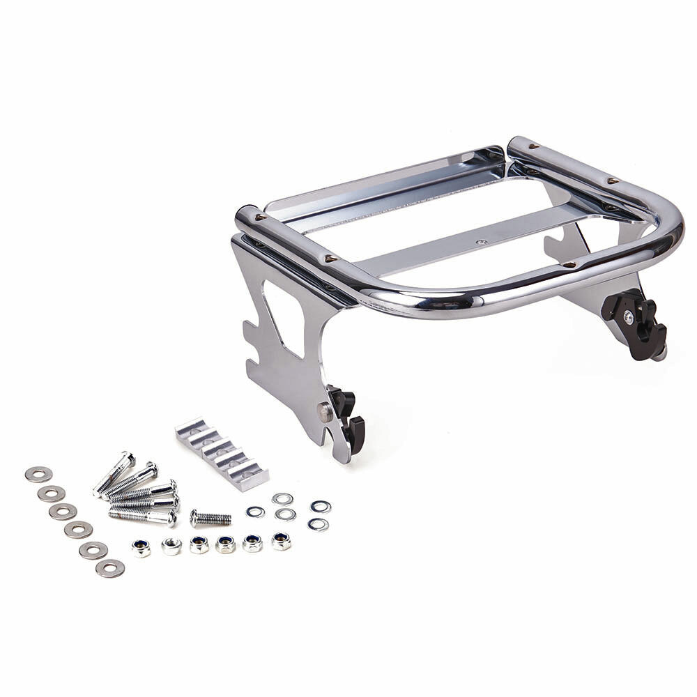 Quick Release Two-up Tour Pack Rack Mount + Docking Kit For Harley Touring 97-08