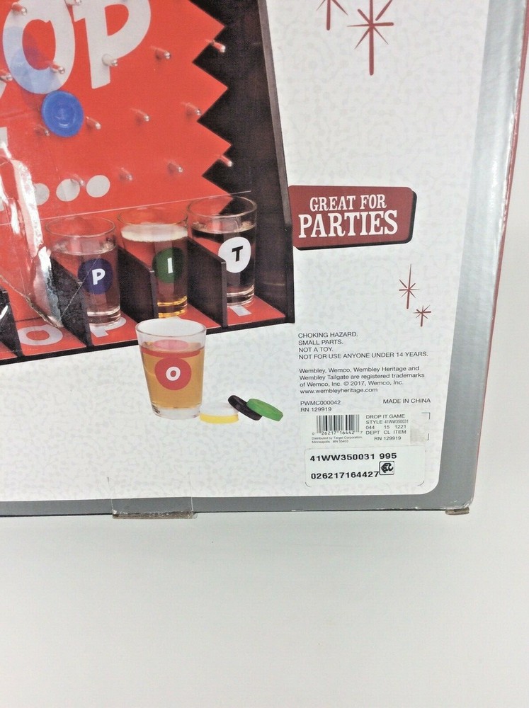 NEW Wemco " Drop It "Gravity Game Party Drinking Game for Adults