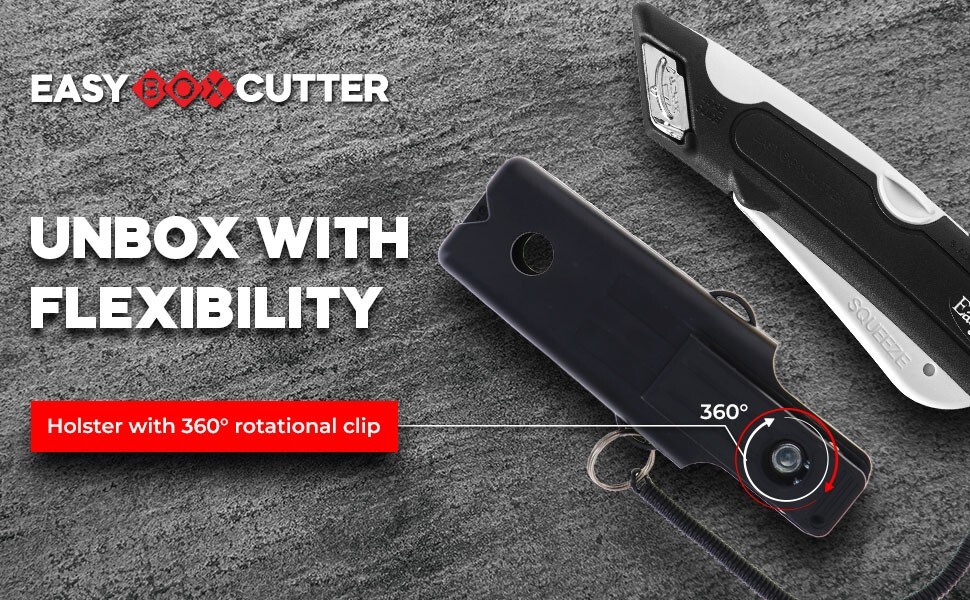 Easy Cut 1000 White Safety Box Cutter Tool (Pack of 3 Cutters)