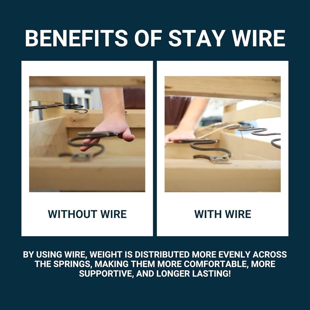 No Sag Sofa Spring Replacement - 8 Gauge Upholstery Springs