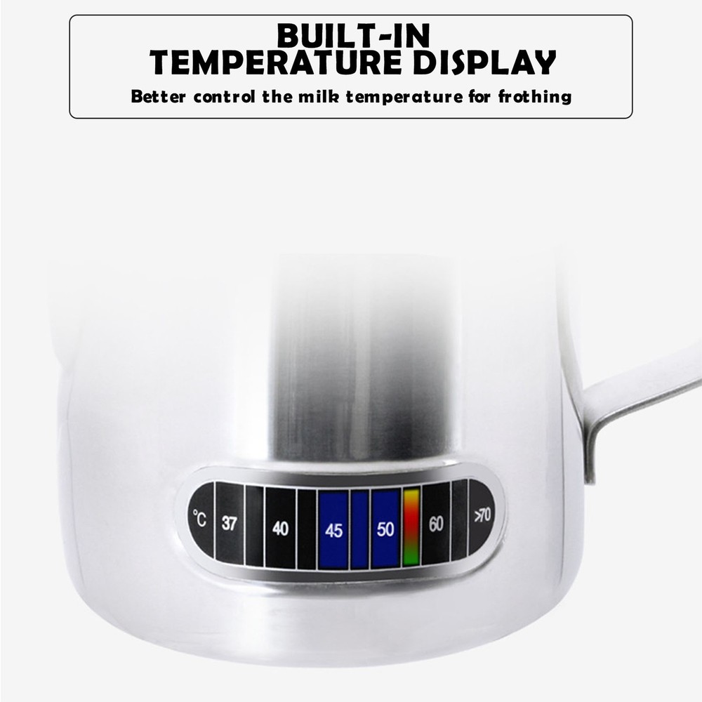 350Ml Temperature Stickers For Latte Art Cups Stainless Steel Latte Art US