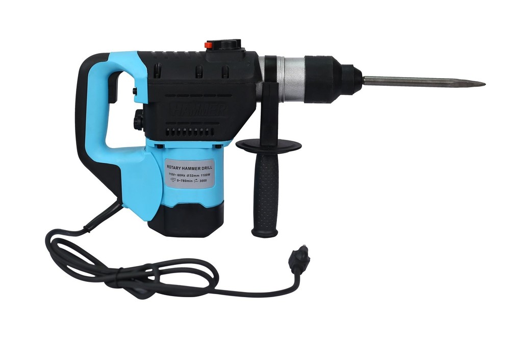 Rotary Hammer Drill 1-1/2" SDS Plus 3-Function Concrete Demolition Power Tool