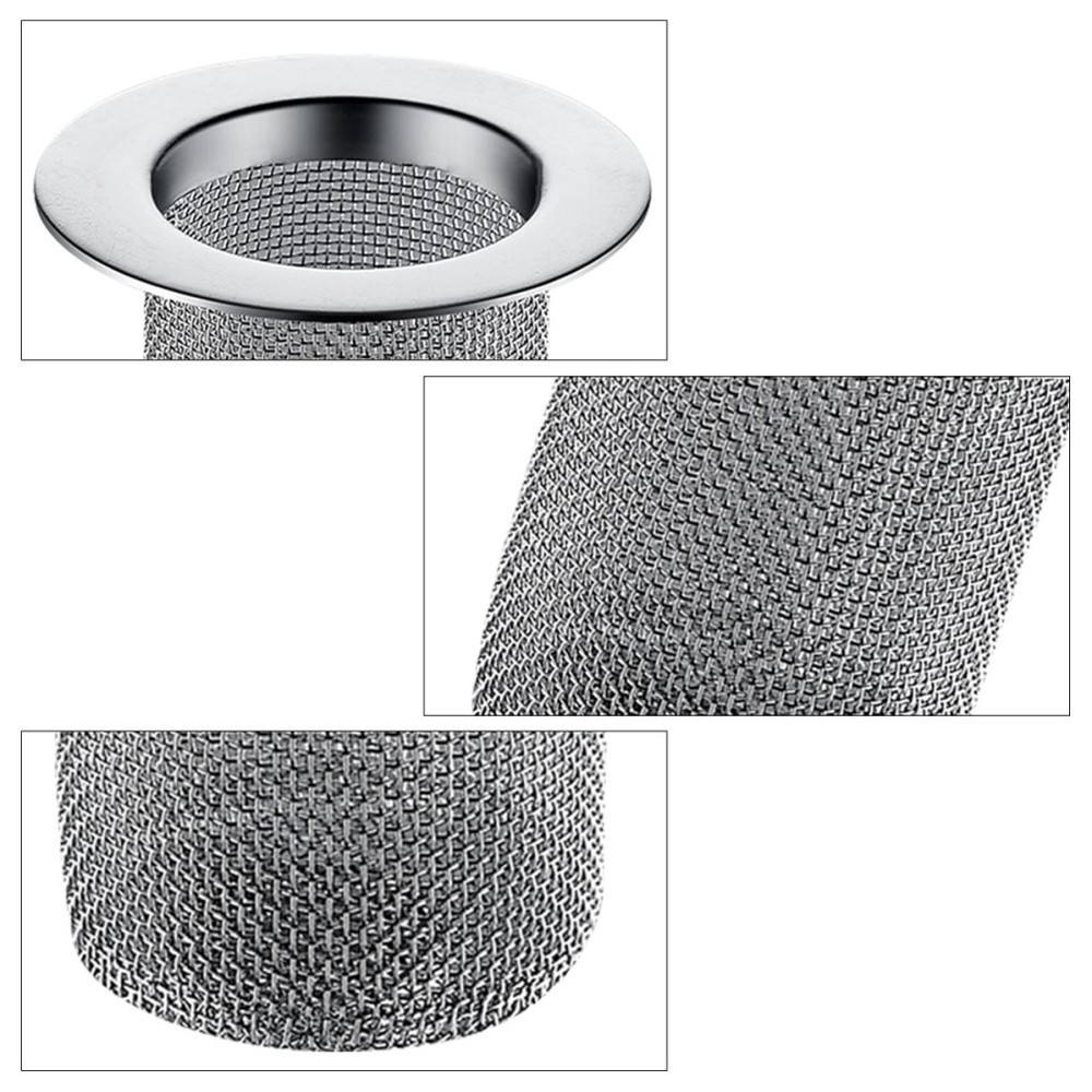2 Pack Filter for Wash Basin Basket Kitchen Sink Drainage Strainer