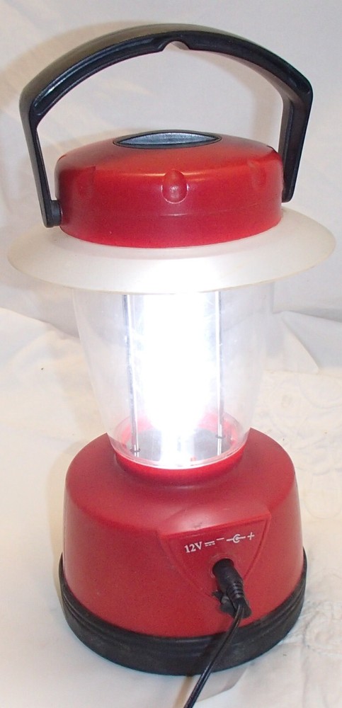 Energizer Weather Ready Red Plastic Corded Fluorescent Lamp Lantern Light