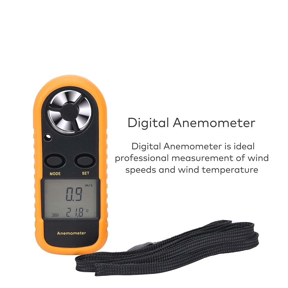 anemometer wind speed meter With LCD Backlight Portable Digital