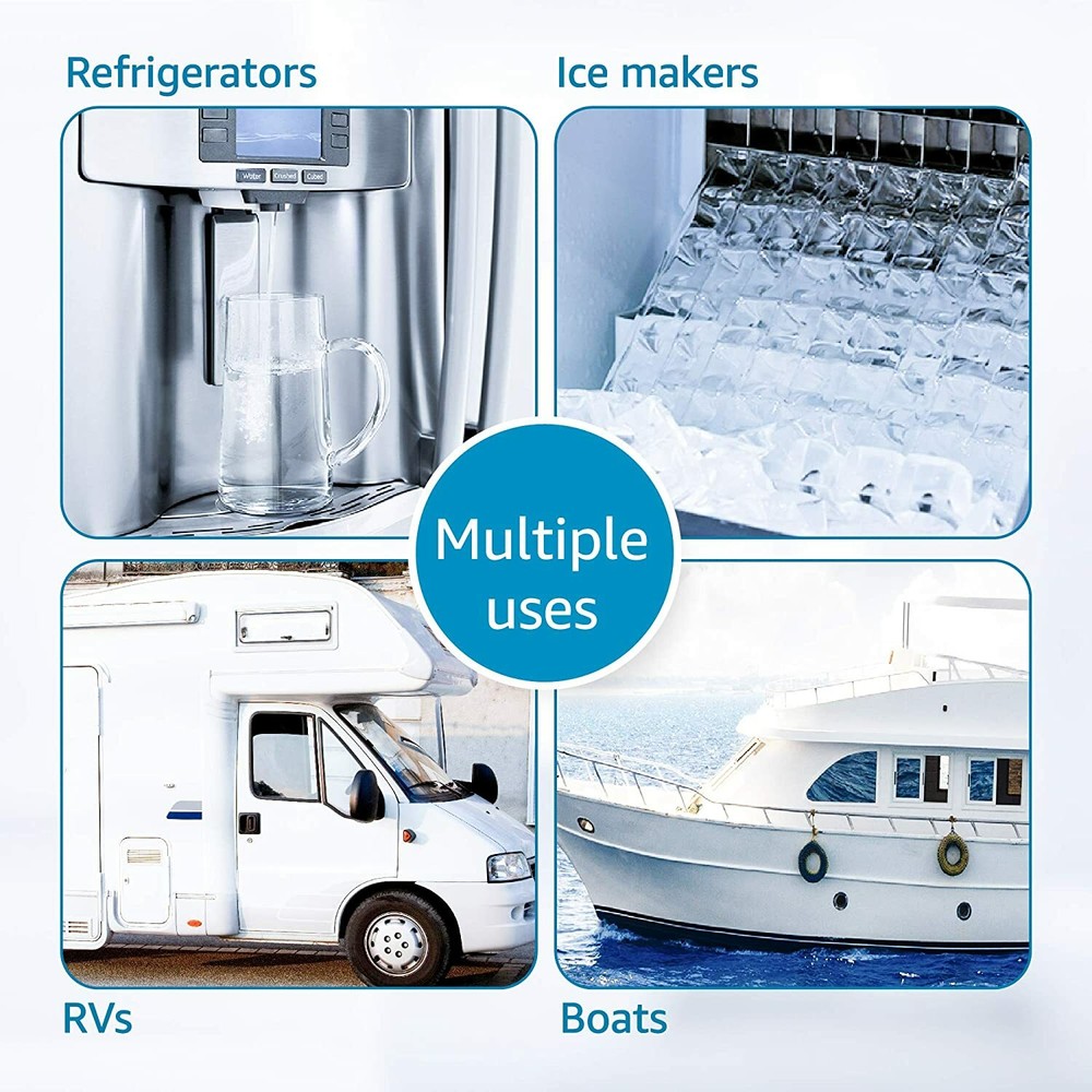 AQUA CREST Inline Water Filter for Refrigerator,Ice Maker,Under Sink System