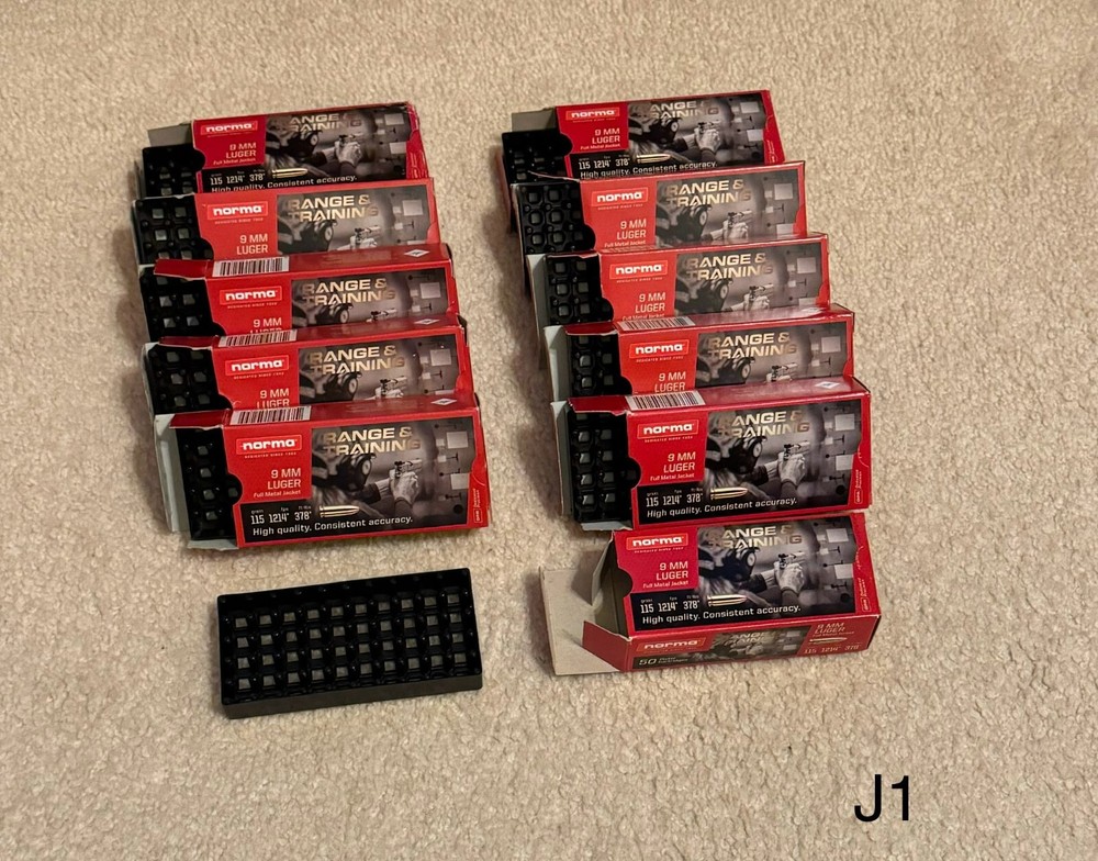 *** 9mm - Empty Norma Ammo Boxes (#J1) ***