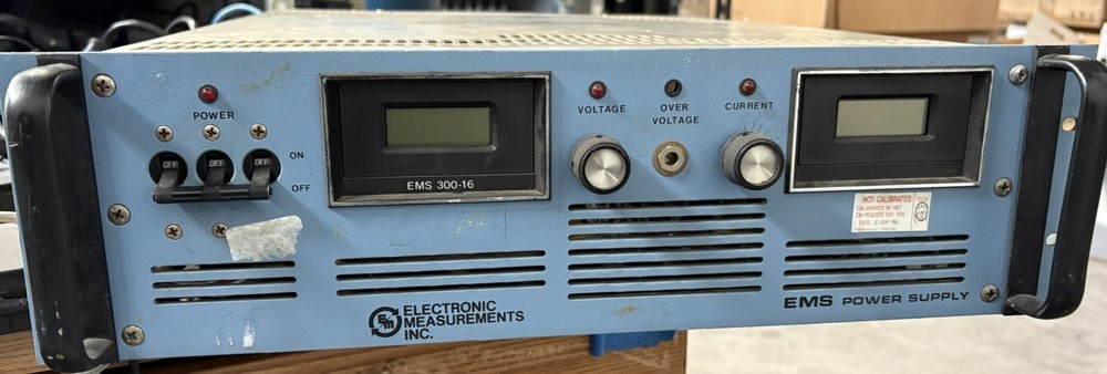 Electronic Measurements Inc. EMS DC Power Supply EMS 300-16-2-D
