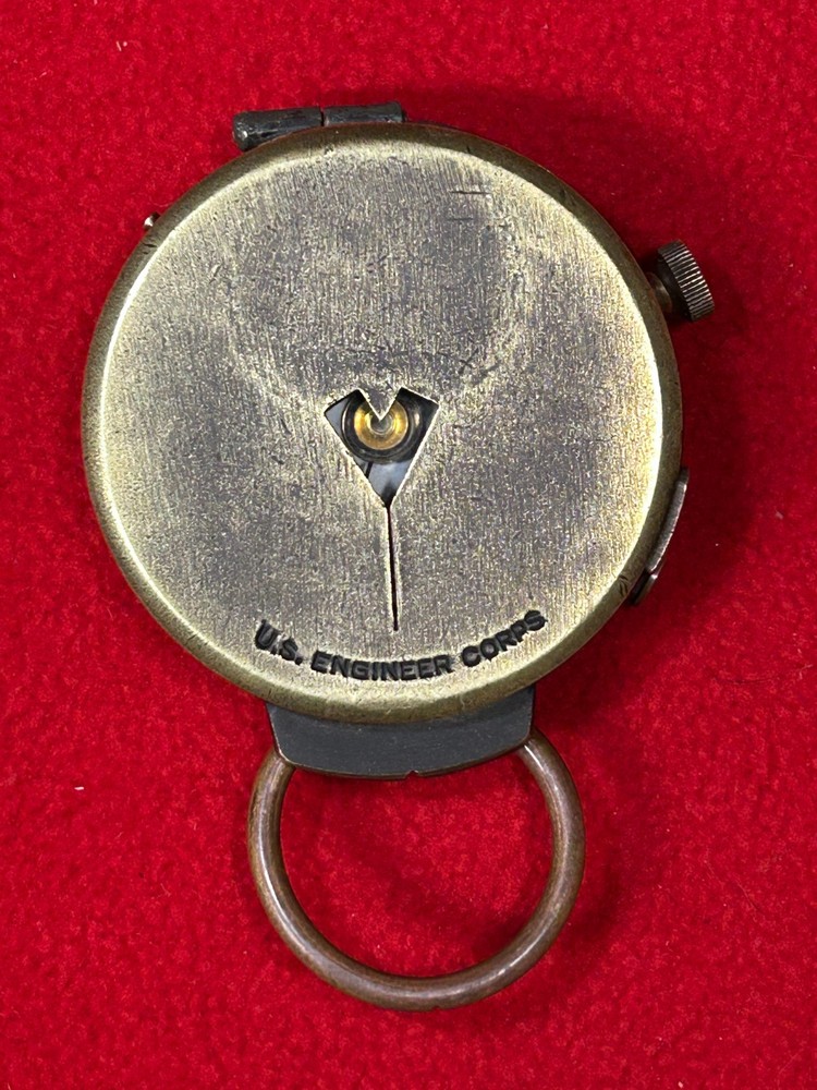WWI Plan LTD Neuchatel Switzerland - US Engineer Corp. Brass Compass