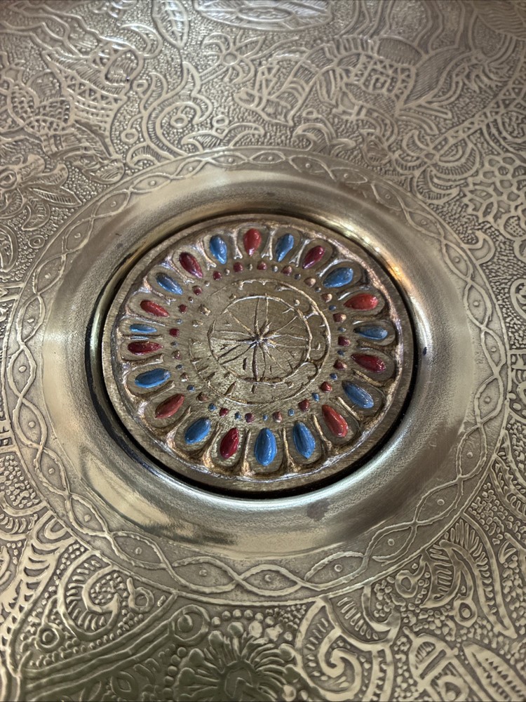 Vintage Brass Cake Stand / Israel