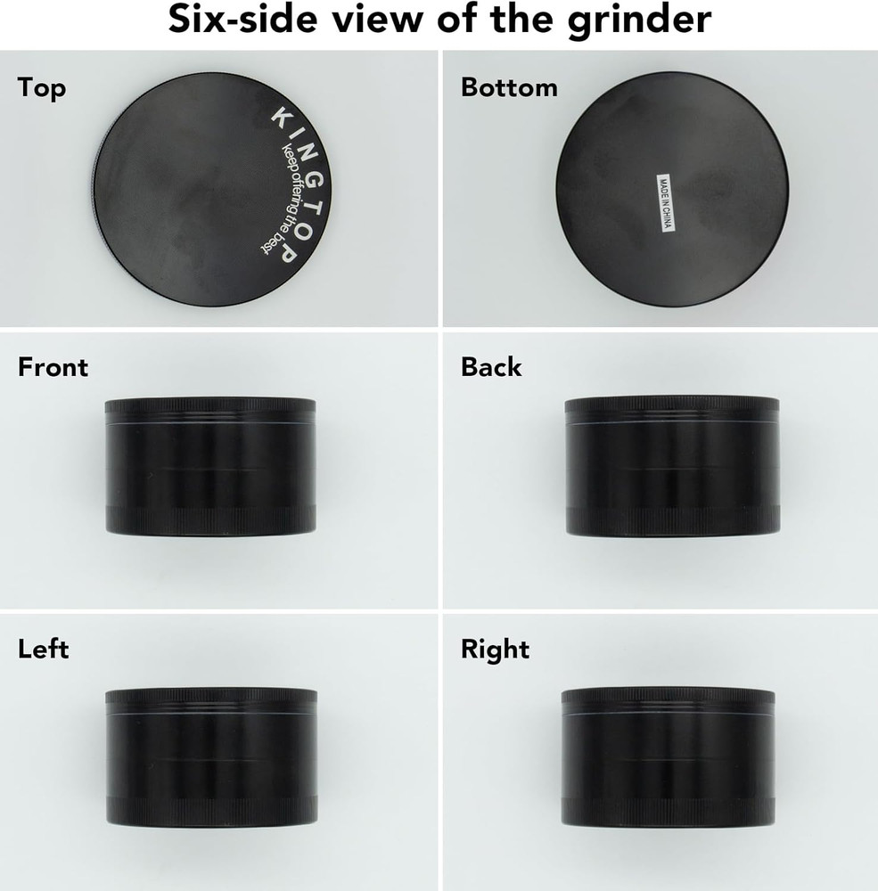 Grinder, Large 3" Spice Grinder (Midnight Black)