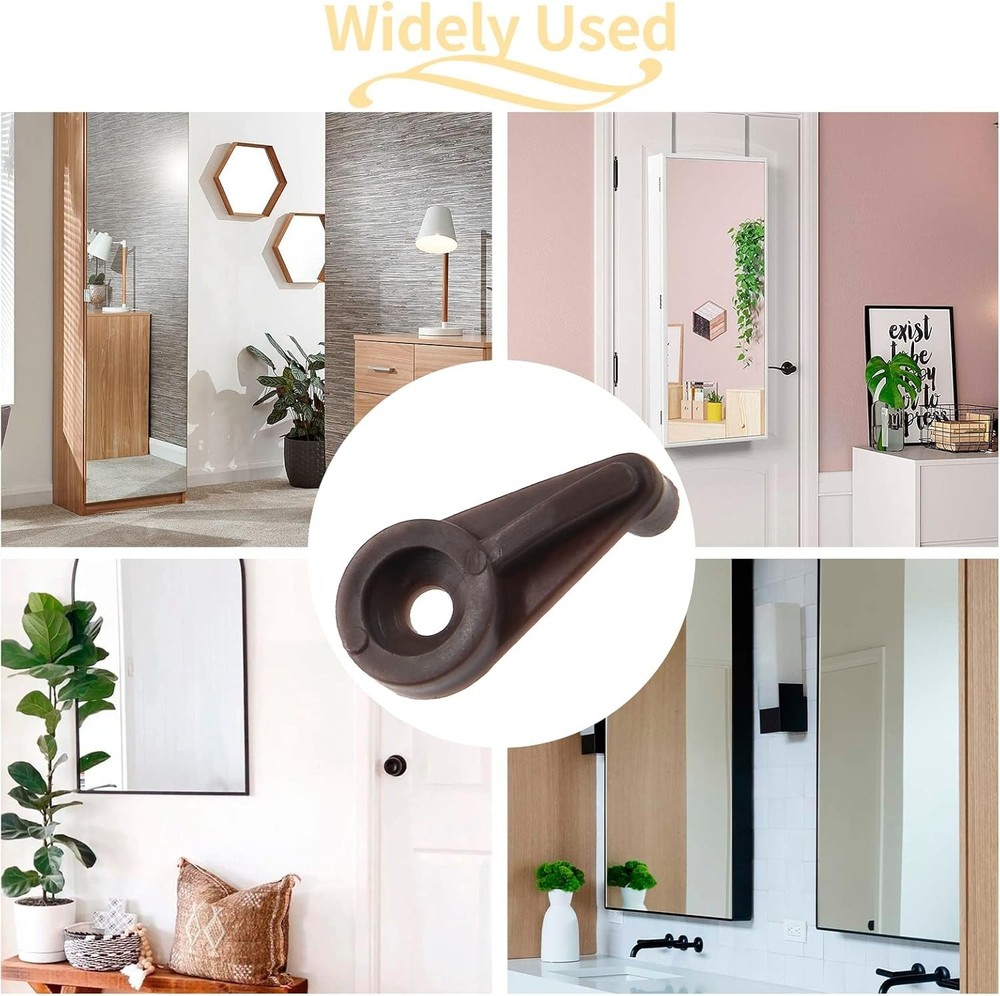 20 Pack Glass Window Clips Brown Retainer Kit Mirror Door Panel Mount Hardware