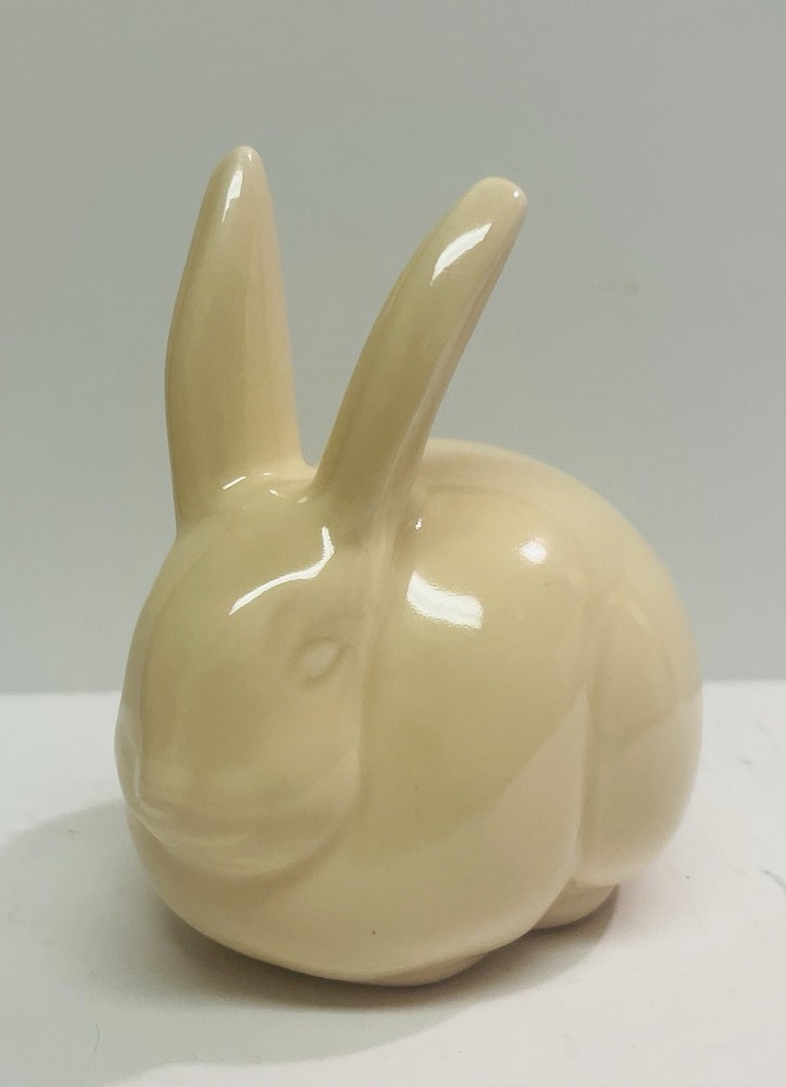 Vintage Ceramic Rabbit Cotton Tail Cotton Ball Dispenser