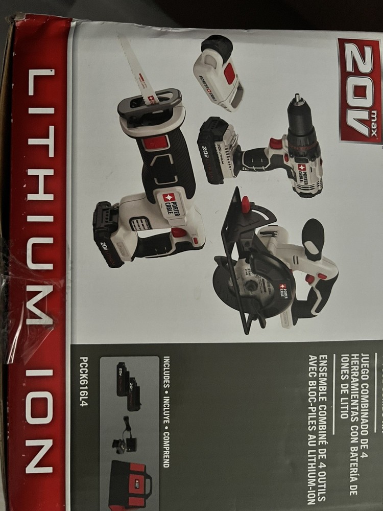 Porter cable Lithium Ion 4 in 1 combo