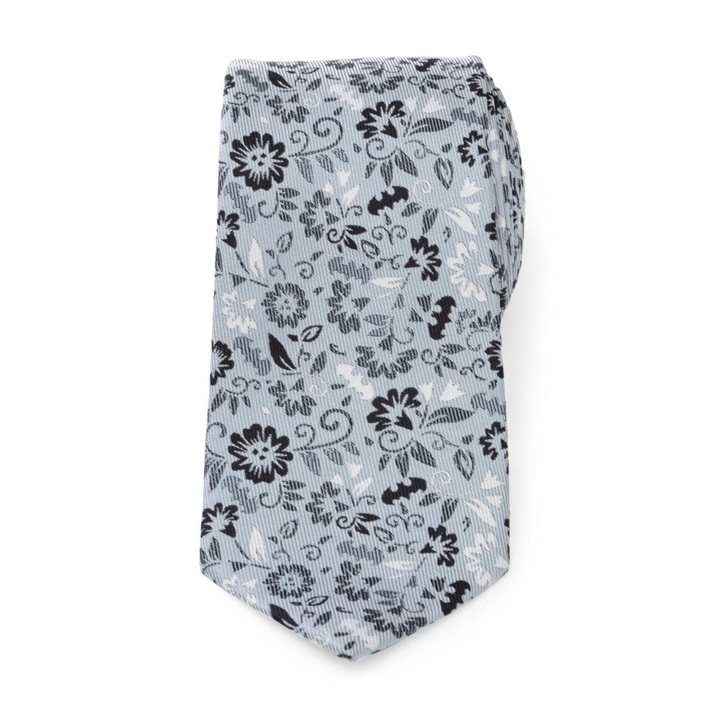 DC Batman Patterned Floral Blue Men's Tie