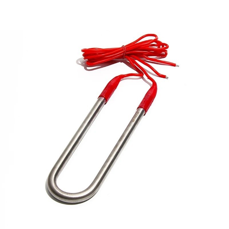 12V U Type Electric Immersion Heating Element 110MM 50-200W 1M Wire Water Heater