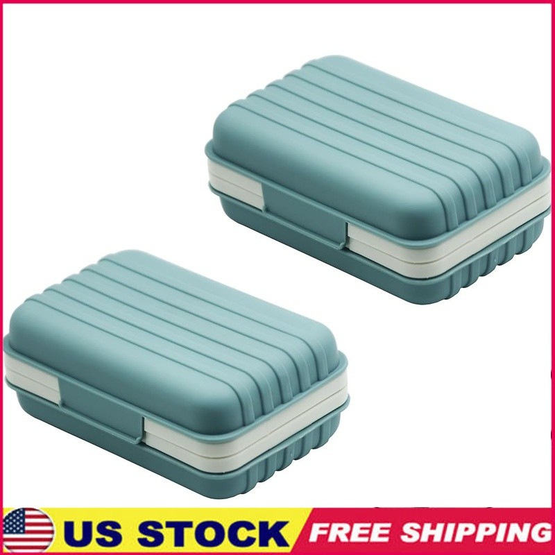 Durable Waterproof Soap Case W/ Removable Draining Layer Travel Camping New