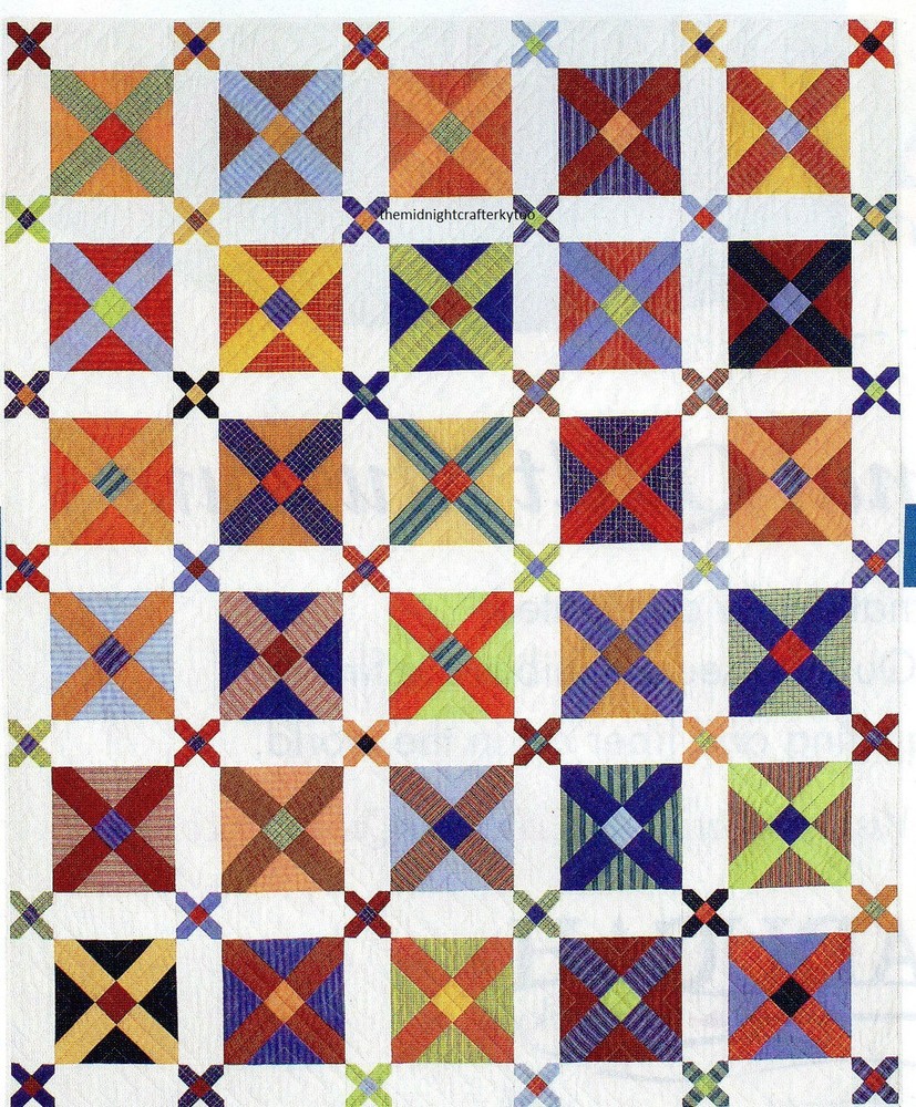 Checkboxes Quilt Pattern Pieced MF