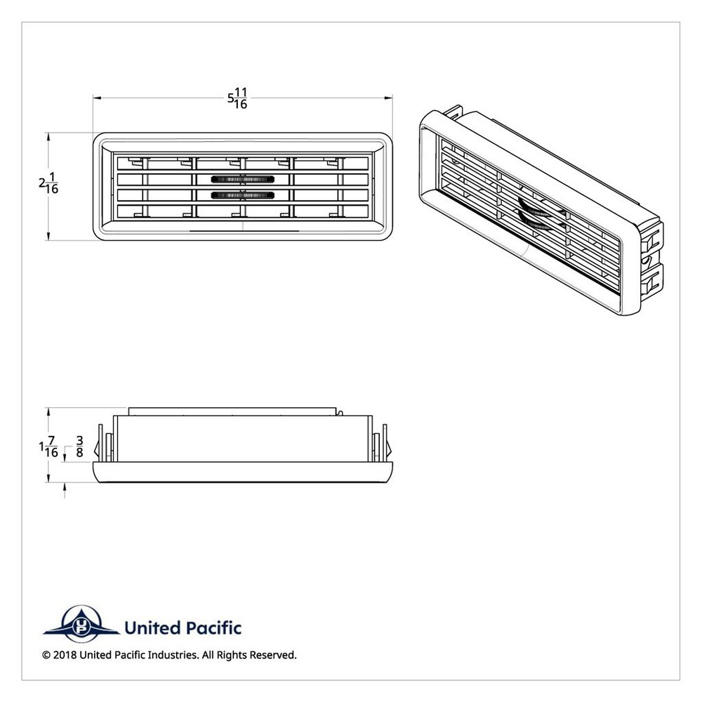 International A/C Vents 2000 and Earlier Models (4 Pack)