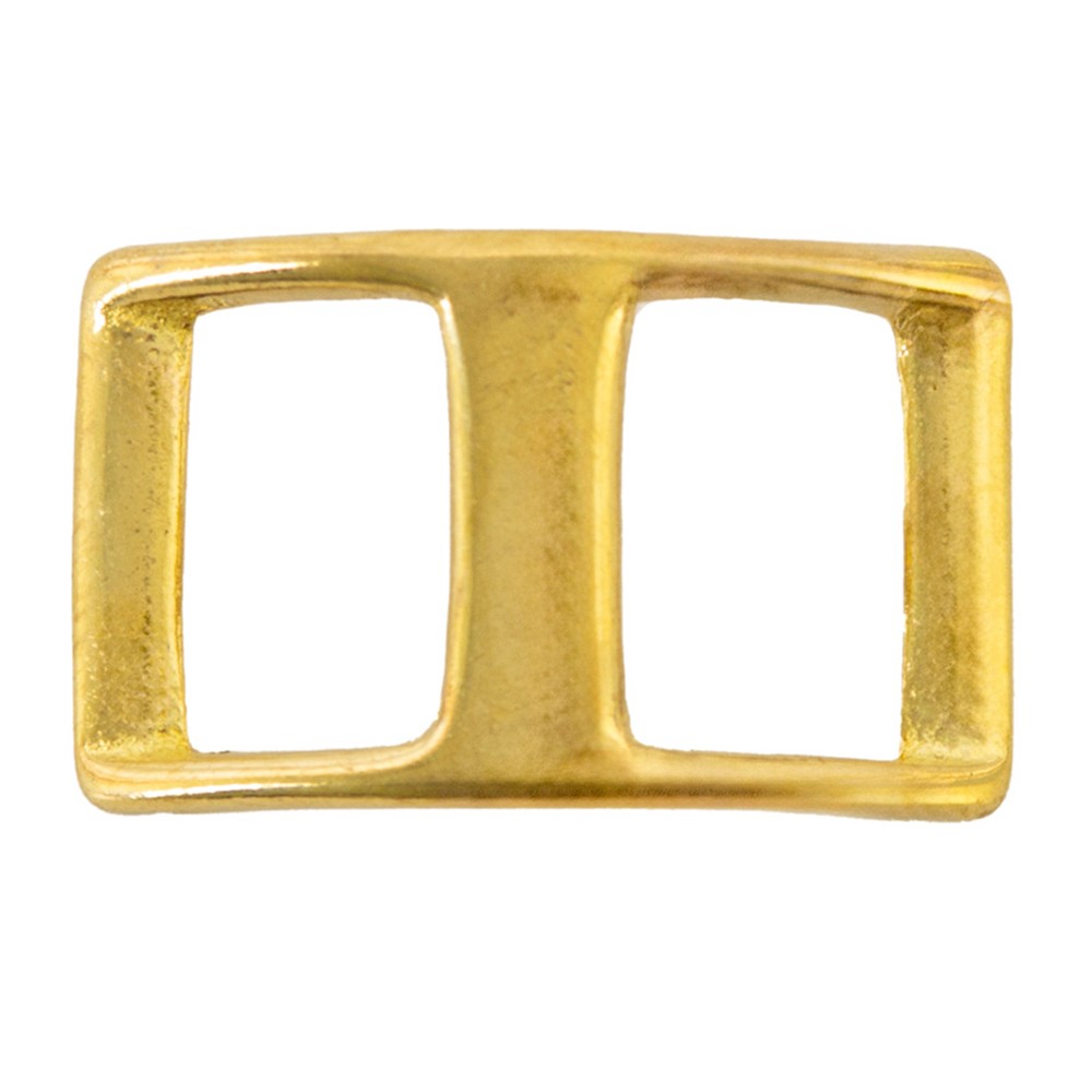 HILASON 3/4" Solid Brass (SB) Double-Loop/Conway Buckle Billet Adjuster