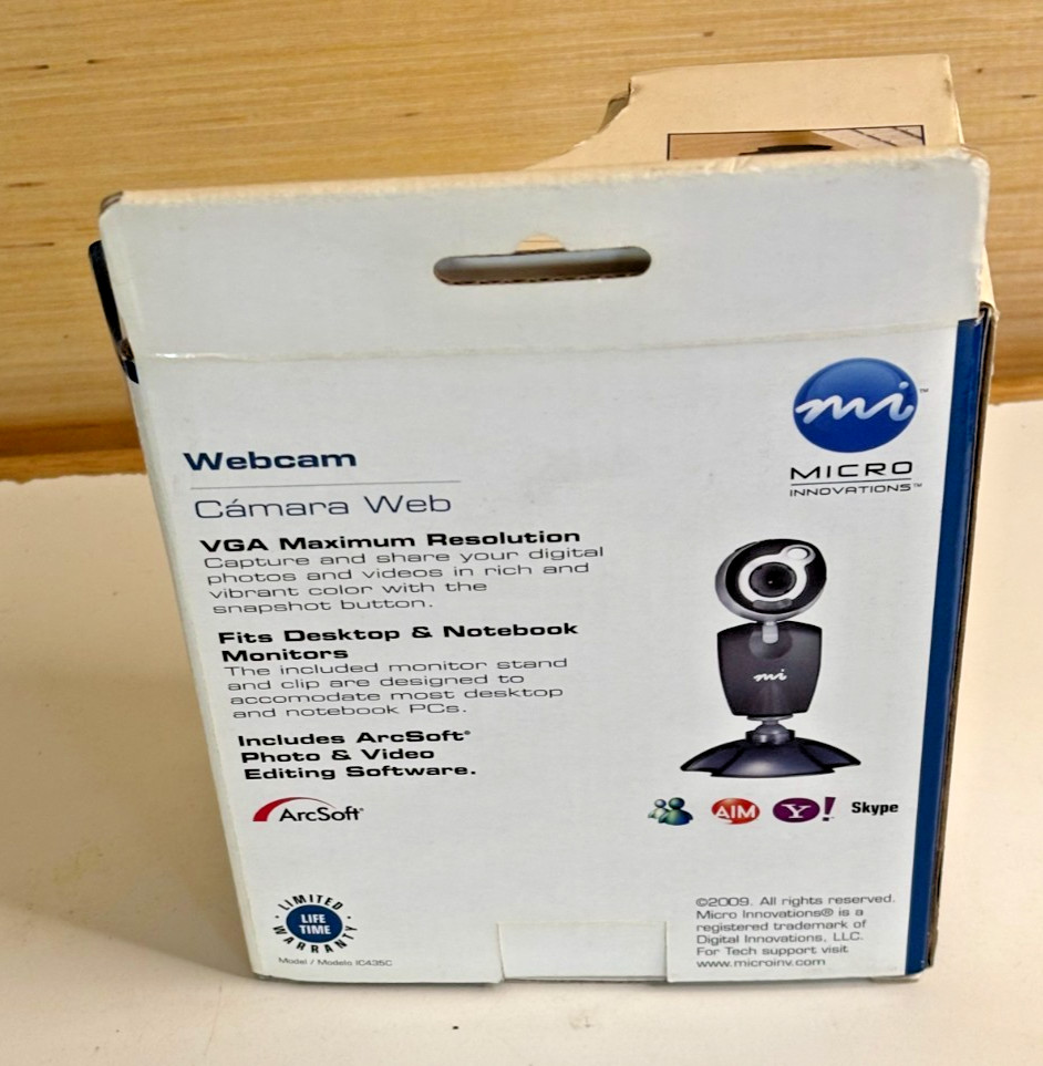 Micro Innovations Webcam USB Model IC435C