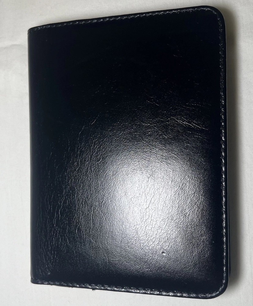 2 Pack Black Slim Leather Passport MultiCard Boarding Pass RFID Blocking Wallets
