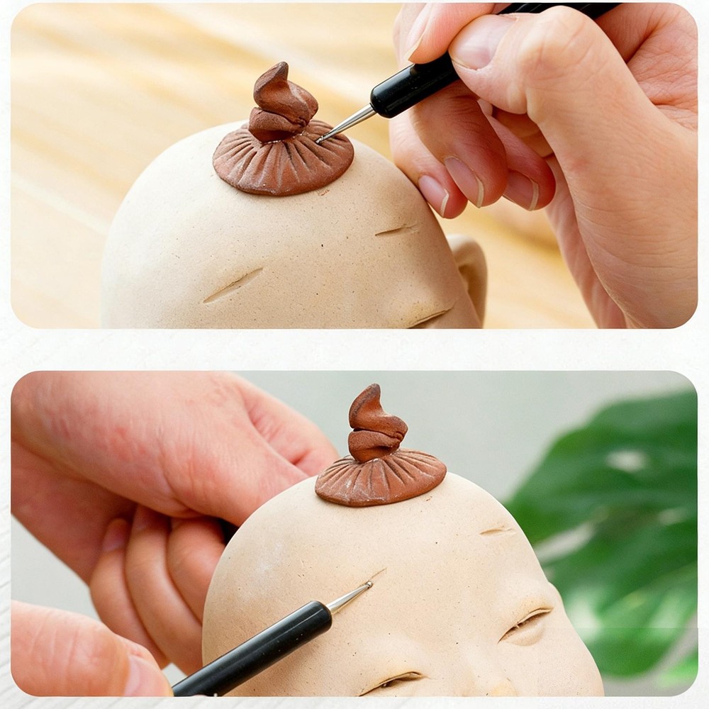 5x Pottery Dotting Tools Double Ended Nail Art Dotting Pen