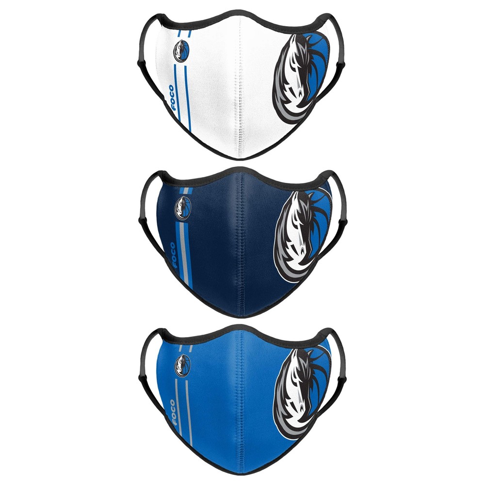 FOCO NBA Sport Face Cover - 3-Pack - Officially Licensed