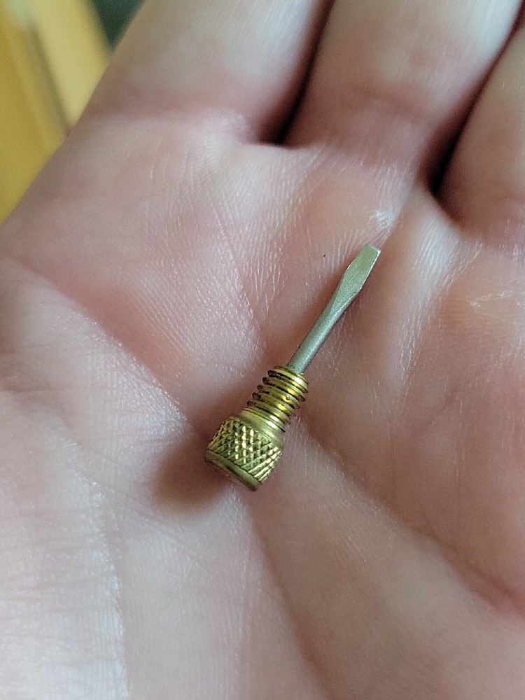 Vintage Hammer with Nesting Flat Tip Screwdrivers - Unbranded