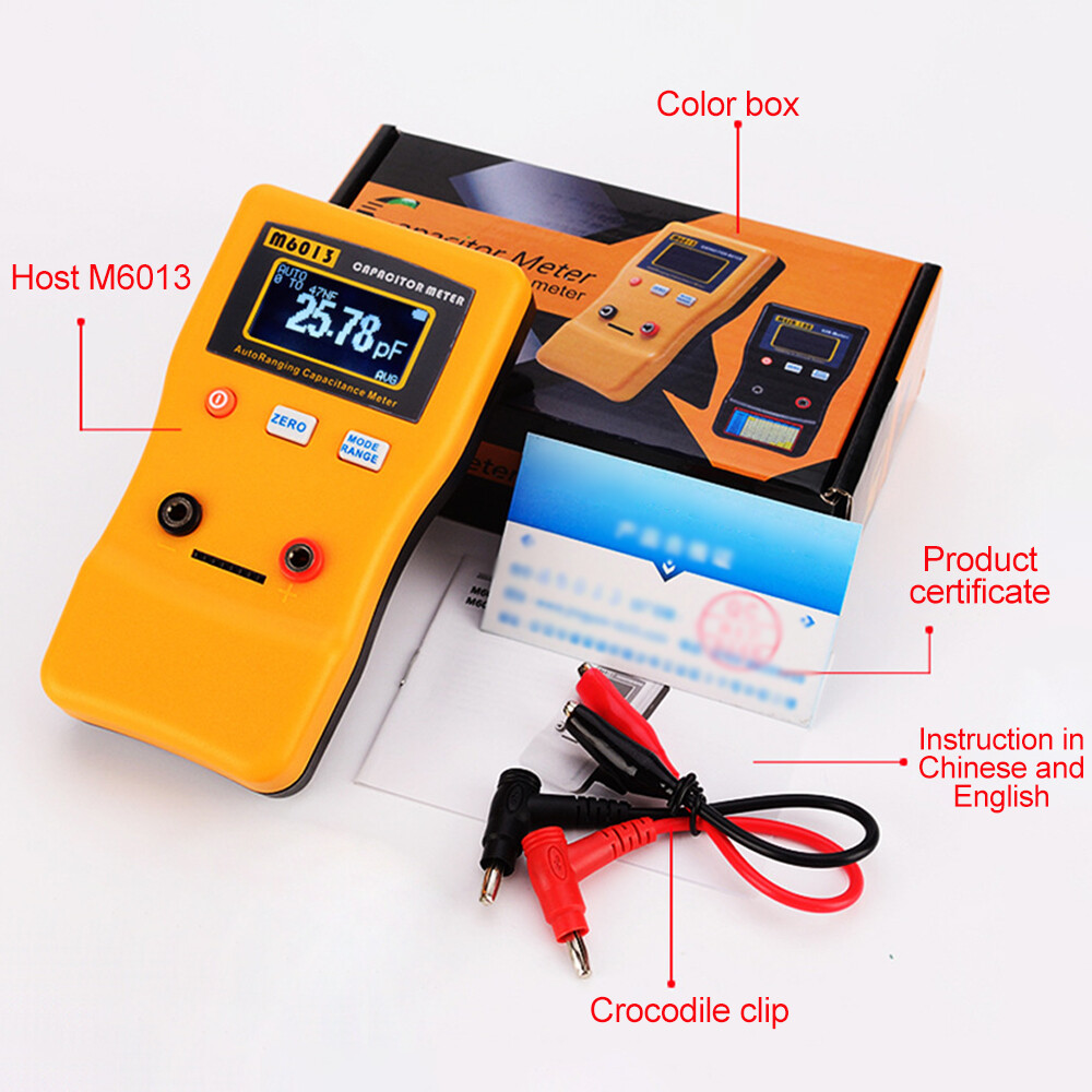 M6013 LCD High-precision Capacitor Meter For Capacitance Resistance Measurement