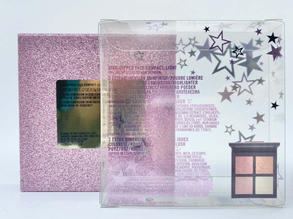 MAC Star Dipped Face Compact Medium Deep Blush Skinfinish light Palette