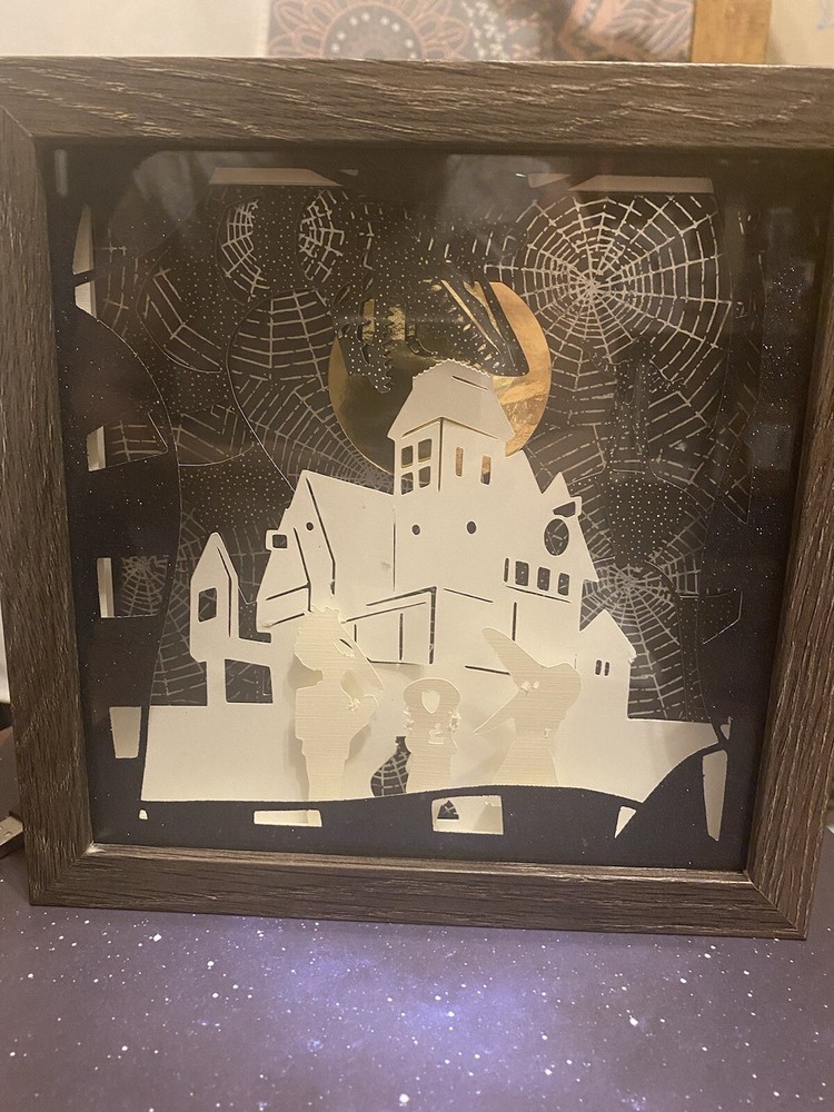 Beetlejuice hand made 9x9 shadow box