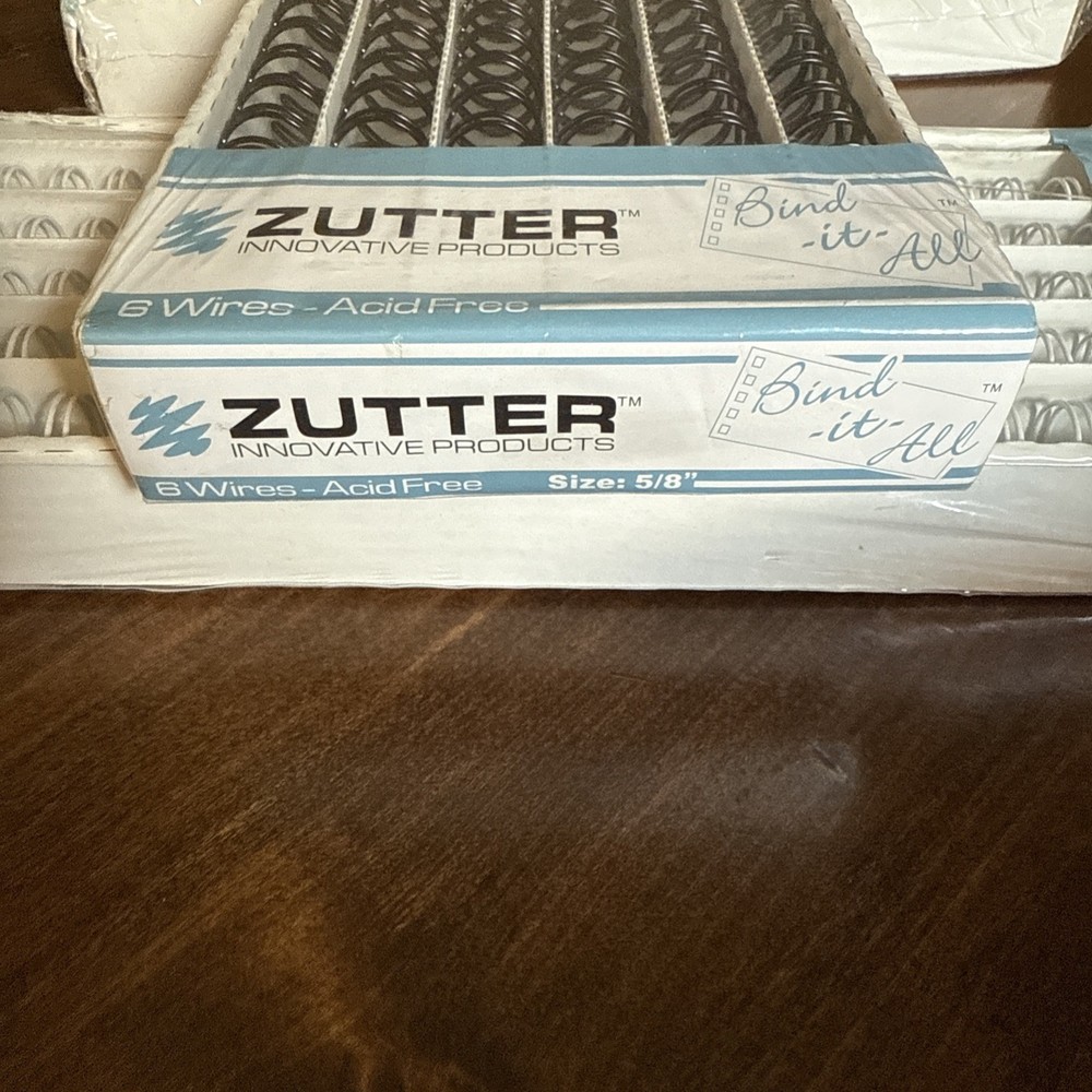 Zutter Bind it All, Black, Silver, & White Binding Coil Wires 3 Packages