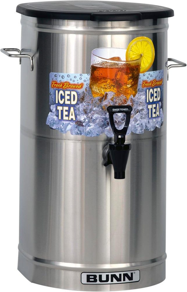 TDO-4 Commercial Iced Tea Dispenser W/Solid Lid, Oval