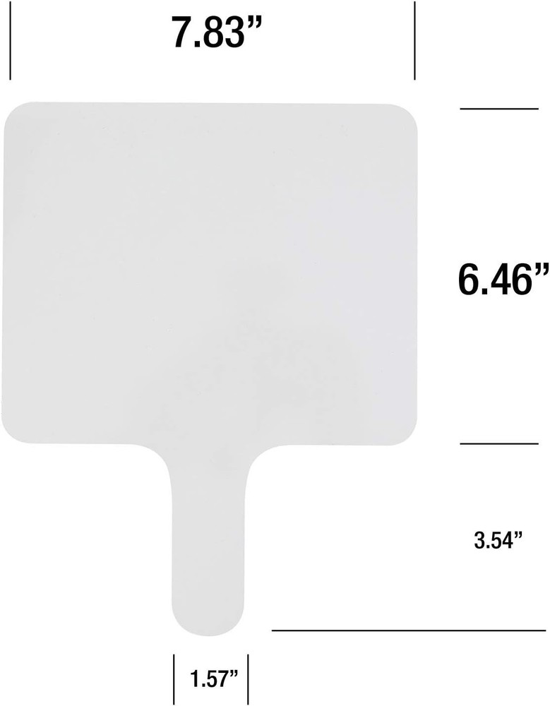 Dry Erase Answer Paddle White Board Double Sided Paddles 25 Pack