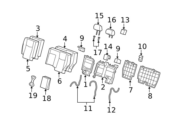 Genuine GM Head Restraint 88994872