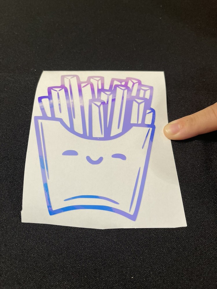 French Fries Vinyl Sticker Cute